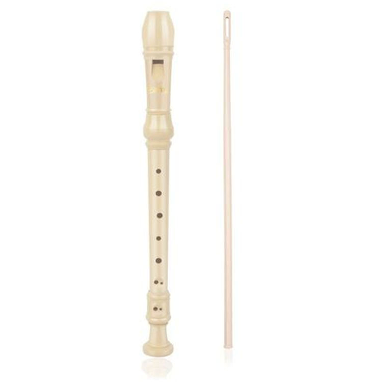 Enregistreur Soprano Descant 8 trous avec étui de tige de nettoyage Instruction